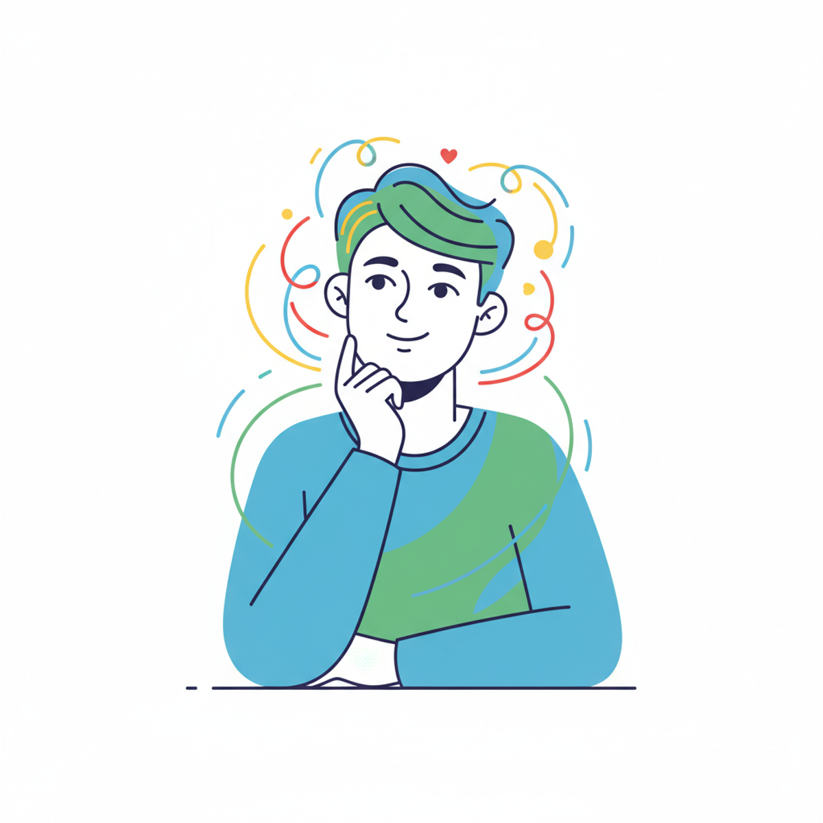 Una persona con expresión reflexiva y calmada, representando la paciencia necesaria para resolver conflictos con perfiles S