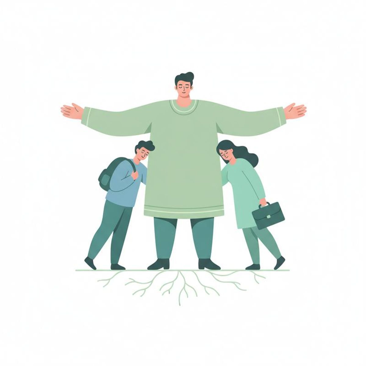 Ilustración perfil S consistencia y trabajo en equipo