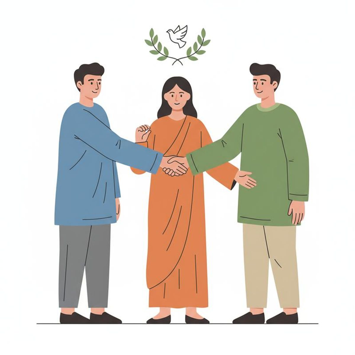 Ilustración resolución de conflictos con perfiles DISC