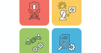 Ilustración del artículo: Tipos de conflictos laborales y cómo manejarlos según el perfil DISC