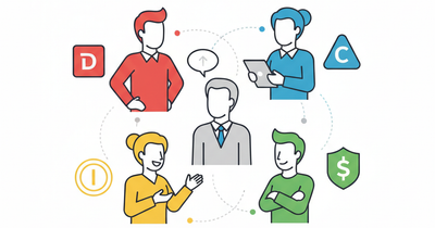 Ilustración del artículo: Frases de trabajo en equipo: cómo motivar a cada perfil DISC