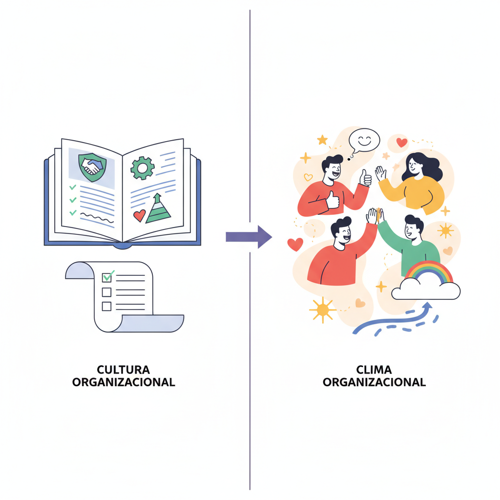 Ilustración del artículo: Qué es el clima organizacional y cómo mejorarlo con DISC