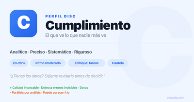 Perfil C Cumplimiento - Modelo DISC explicado