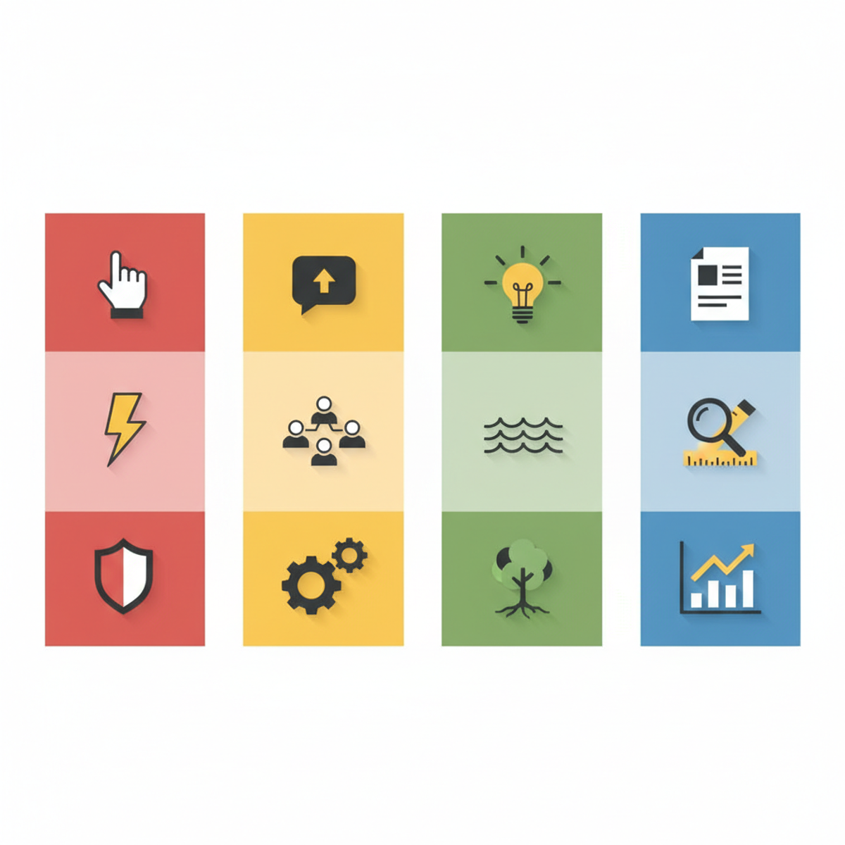 Matriz comparativa de los 4 tipos de cultura con sus características clave