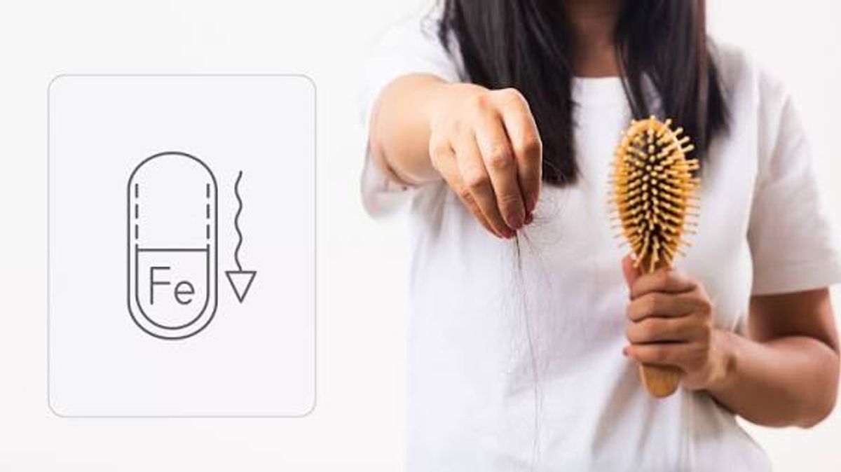 Thiếu sắt gây rụng tóc 