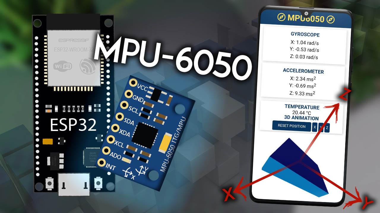 ESP32 webový server s MPU-6050