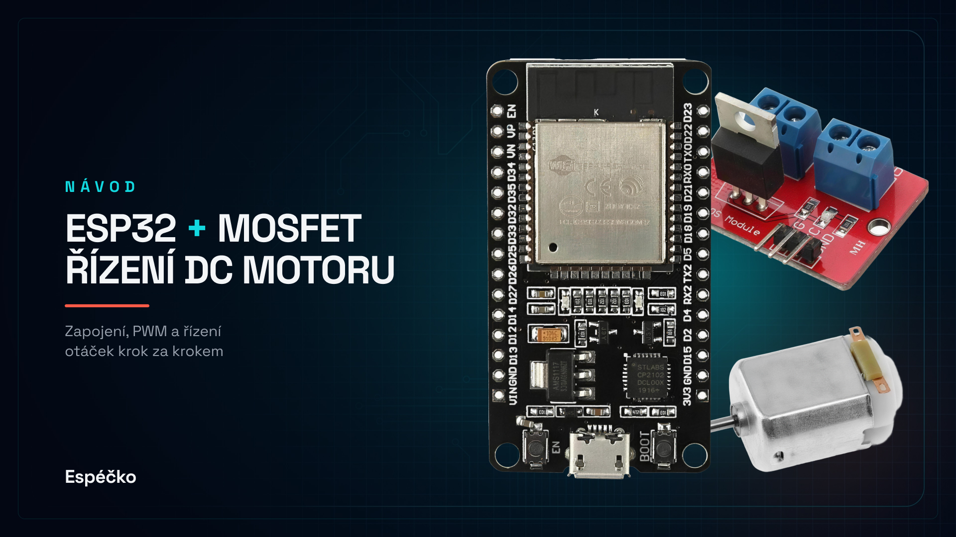 Ovládání DC motoru
