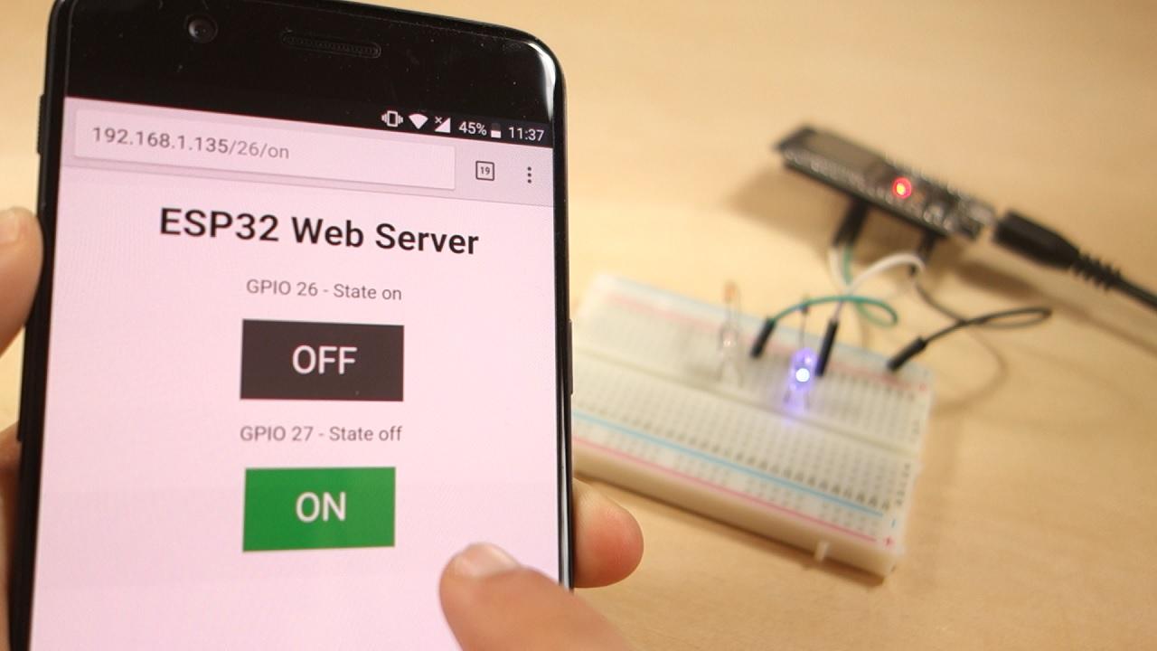 ESP32 Web Server – vytvoření webového serveru v Arduino IDE