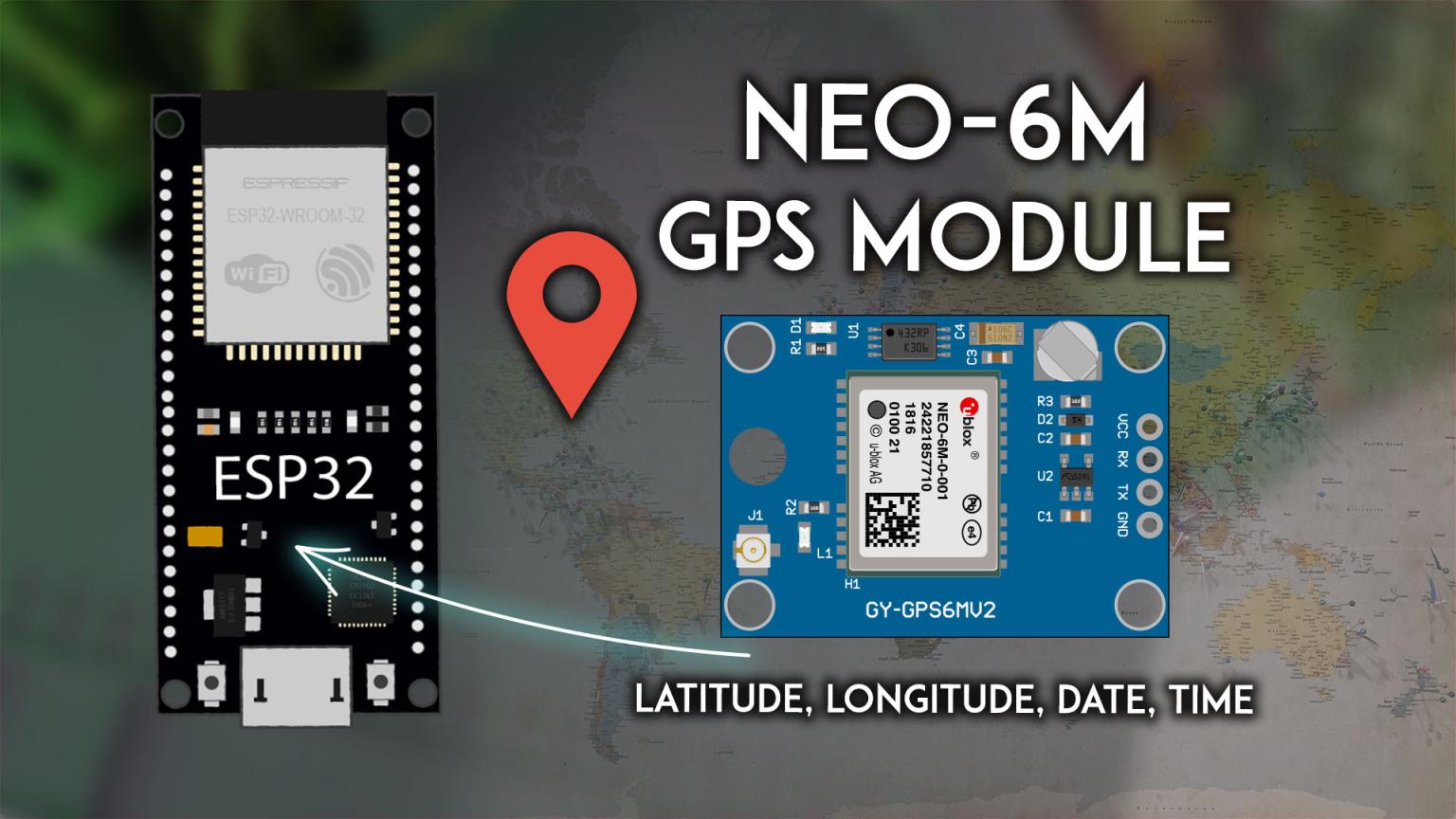 ESP32 + NEO-6M GPS modul – kompletní návod