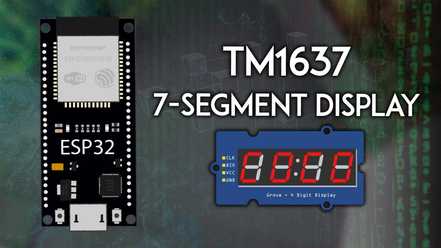 ESP32 + TM1637 4místný 7segmentový displej