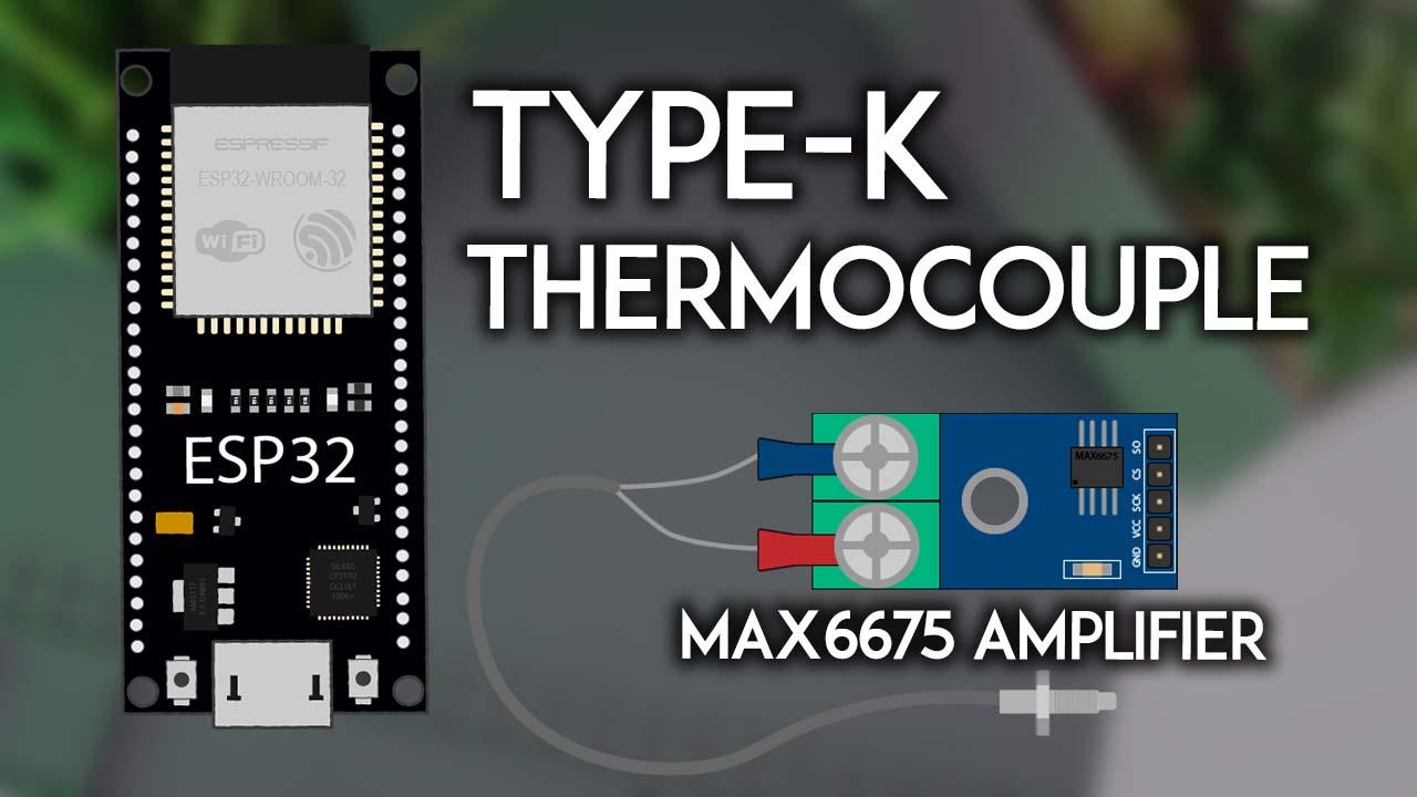 Měření vysokých teplot pomocí K-type termočlánku a ESP32