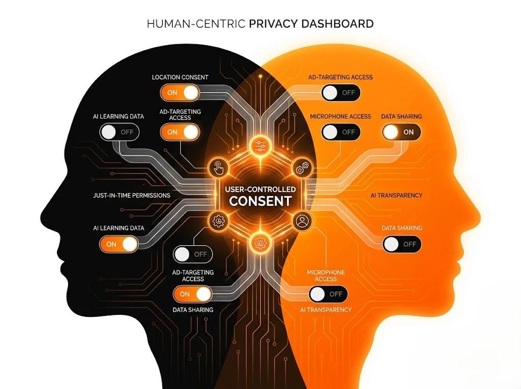 Dynamic user controlled privacy dashboard