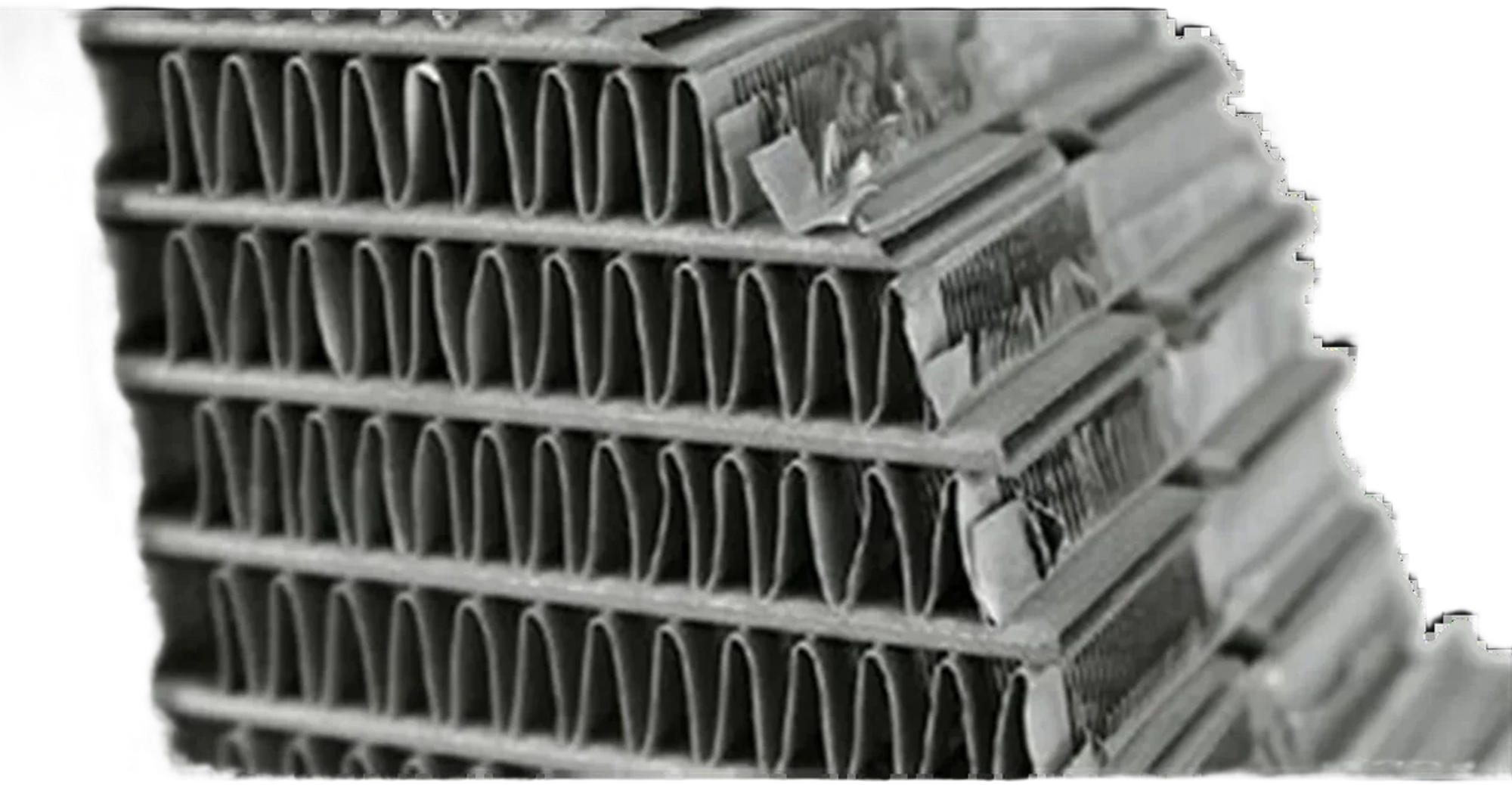 Batería microcanal del chiller i-FX2 de cerca