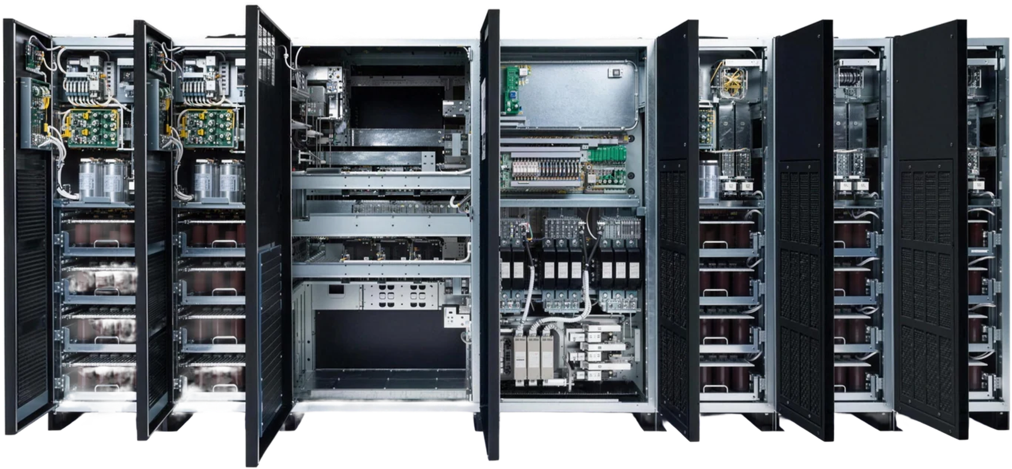 Interior del UPS 9900D sin puertas
