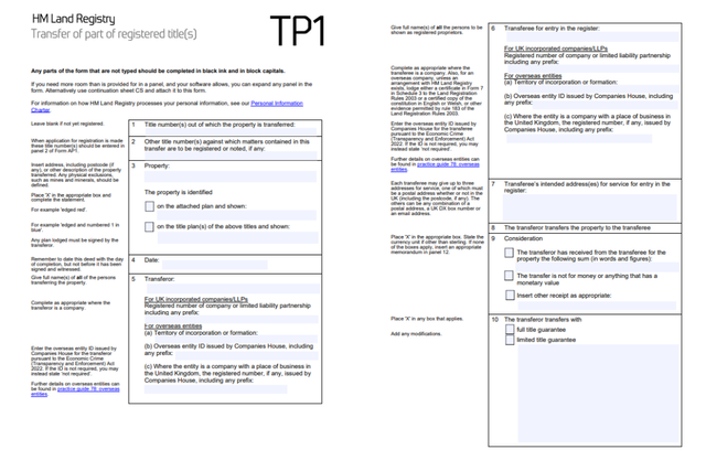 What is a TP1 Form? | Expert Property Guide