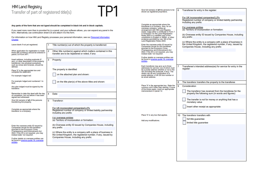 What is a TP1 Form? | Expert Property Guide
