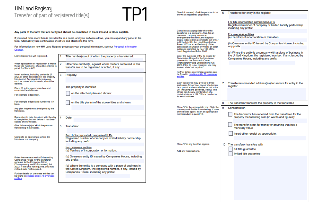 What is a TP1 Form? | Expert Property Guide