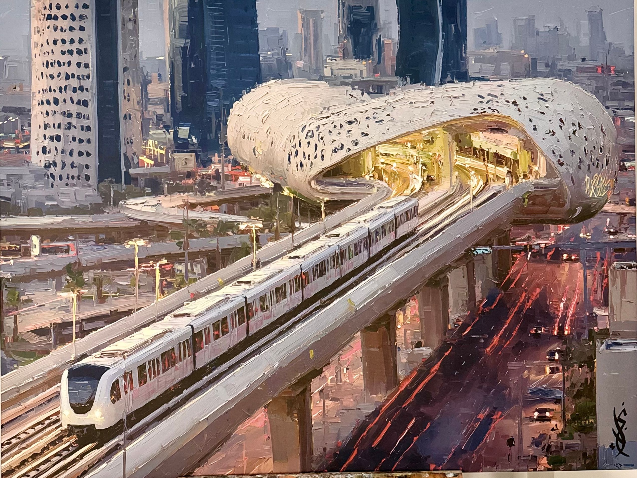الرياض مع الغروب