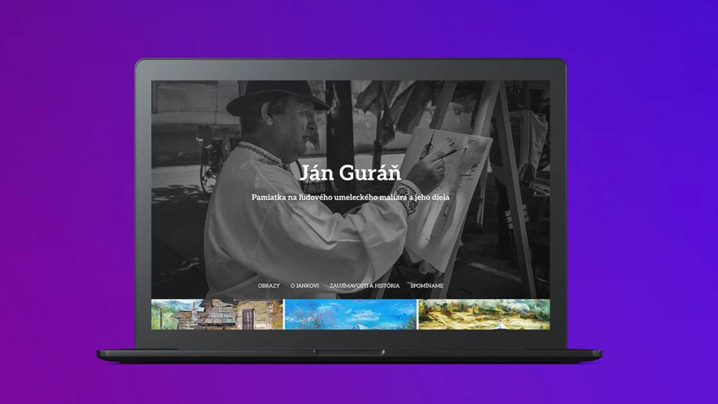 Ukážka webu Ján Guráň