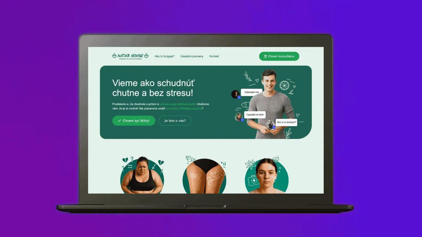 Ukážka webu Schudneme spolu