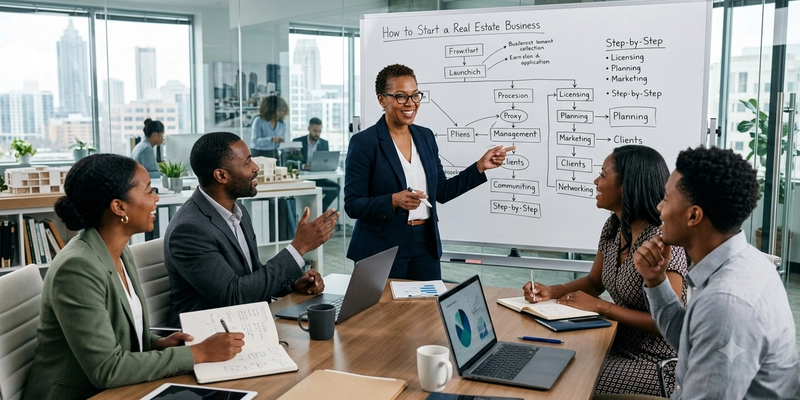 How to Start a Real Estate Business (Step-by-Step)