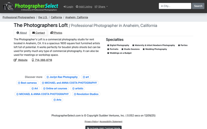 The Photographer's Loft - Product Photography Studio