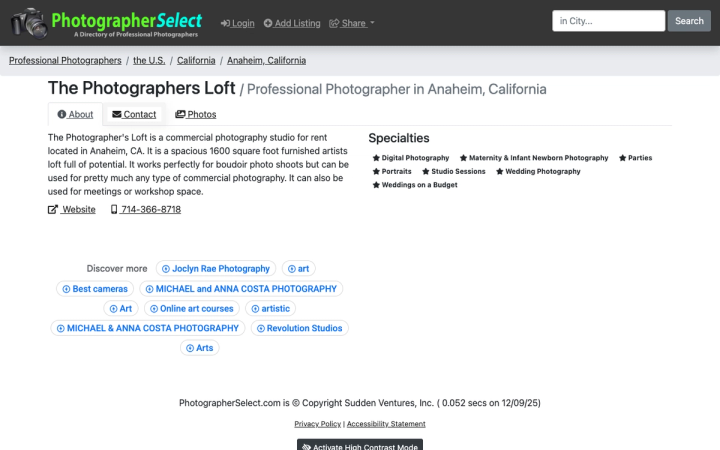 The Photographer's Loft - Product Photography Studio