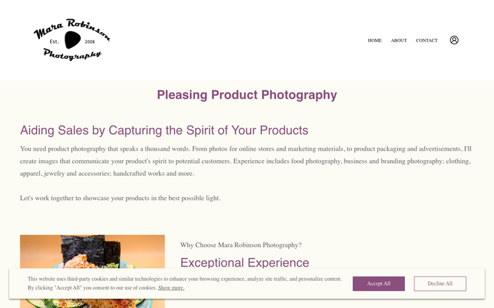 Mara Robinson Photography - Product Photography Studio