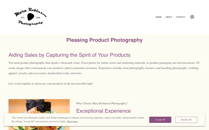 Mara Robinson Photography - Product Photography Studio
