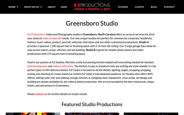 K2 Video Productions - Product Photography Studio