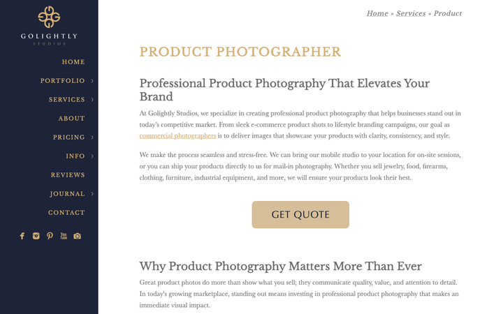 Golightly Studios - Product Photography Studio