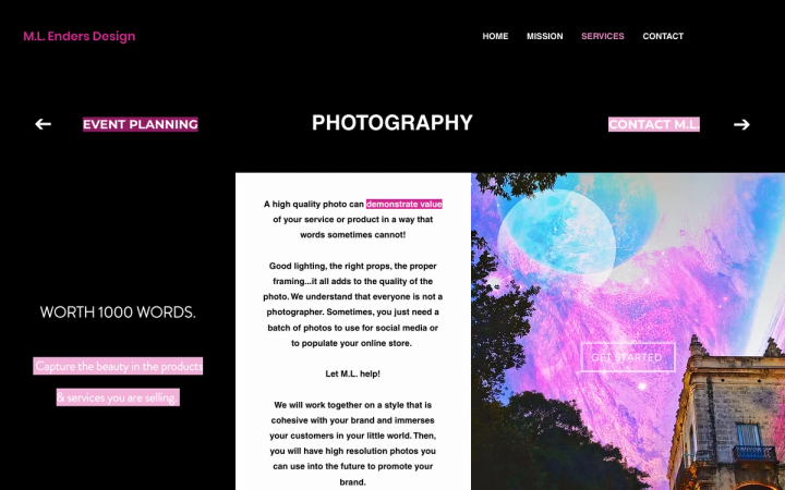 M.L. Enders Design - Product Photography Studio