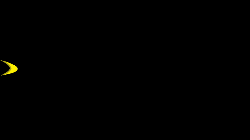 Looping 2D animation of an arrow colliding created in Toon Boom Harmony frame by frame.