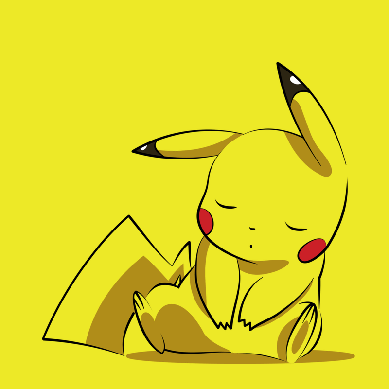 Looping 2D Animation of Pikachu sleeping created in Toon Boom Harmony frame by frame.