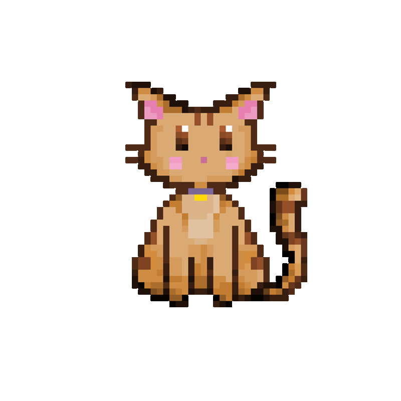 Basic pixel art-style animation created with Piskel.