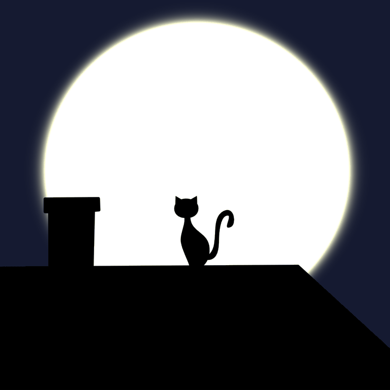 Looping 2D Animation of a cat transformation created in Toon Boom Harmony frame by frame.