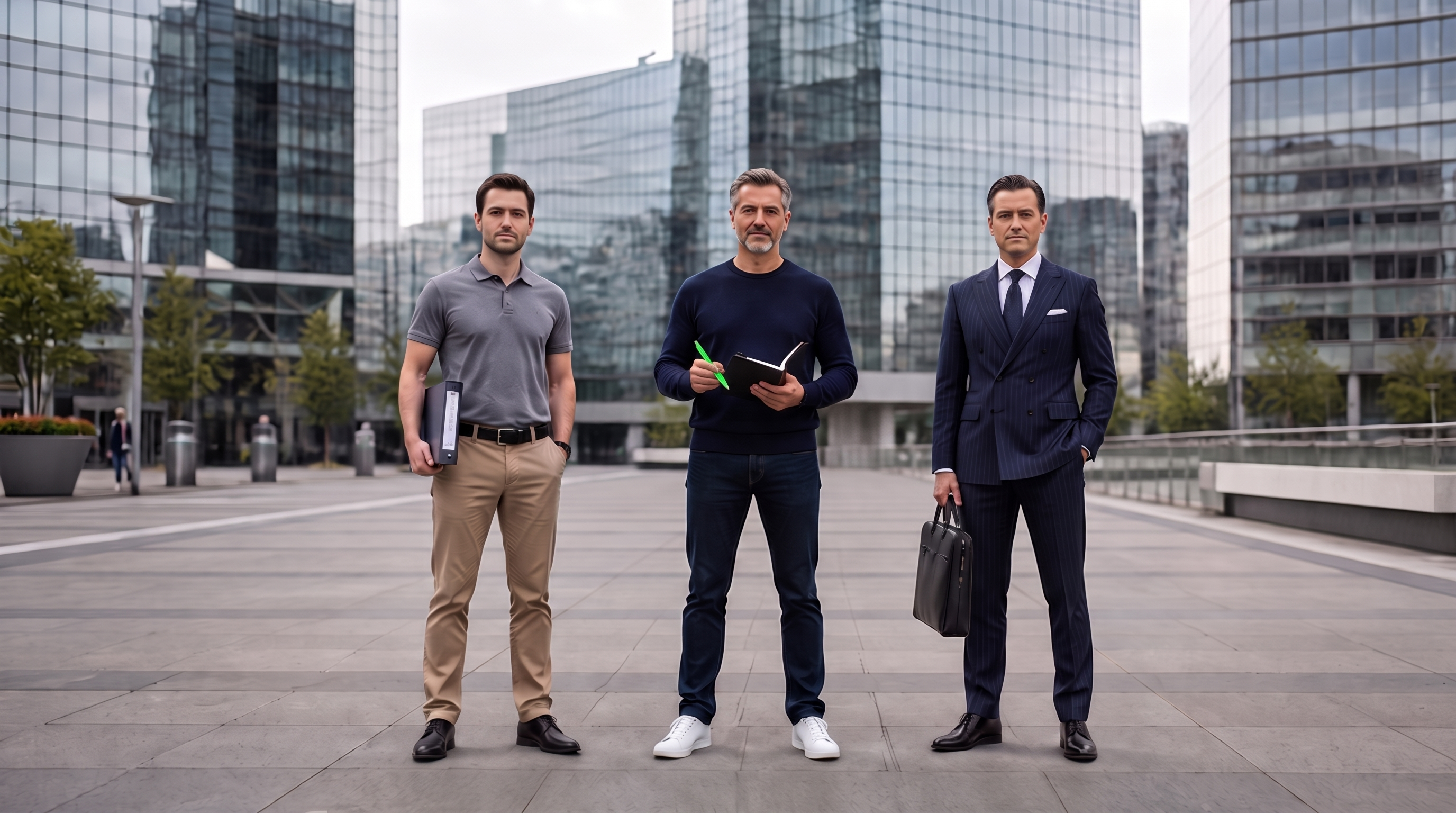A business coach, Growth Advisor and Management Consultant standing next to each other
