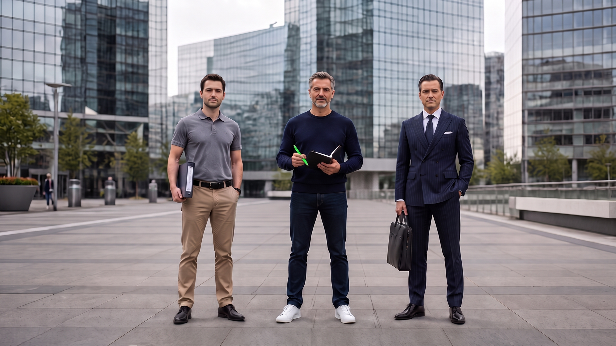 A business coach, Growth Advisor and Management Consultant standing next to each other