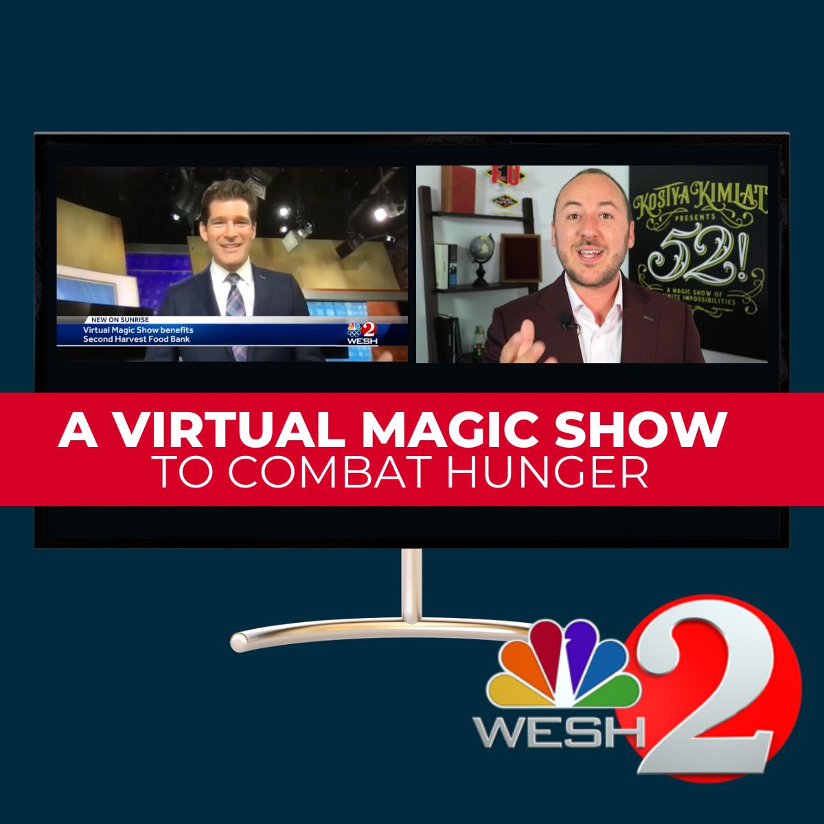 Combatting Hunger with a Virtual Magic Show: On TV with Jason Guy