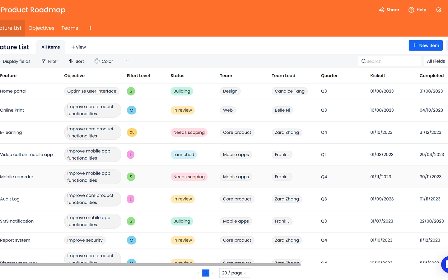 Product Roadmap preview screenshot 1