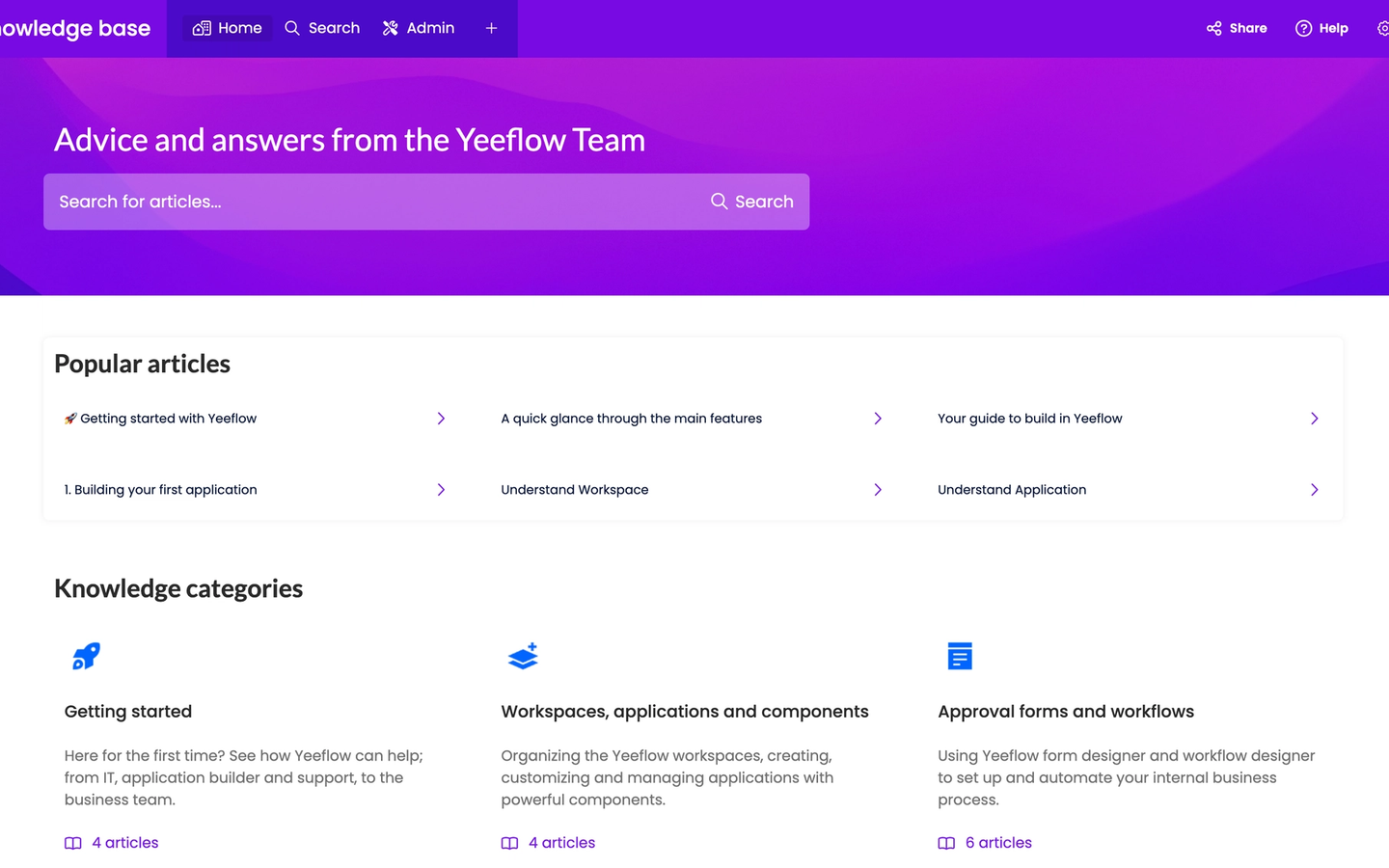 Knowledge Base preview screenshot 1