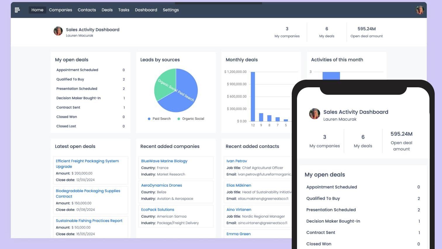 New template: Customer relationship management product update image
