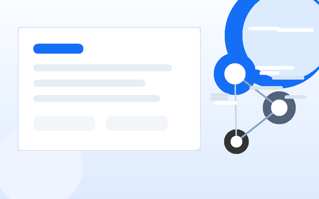 Abstract illustration for Supplier Review Agent, showing vendor review and procurement workflow.