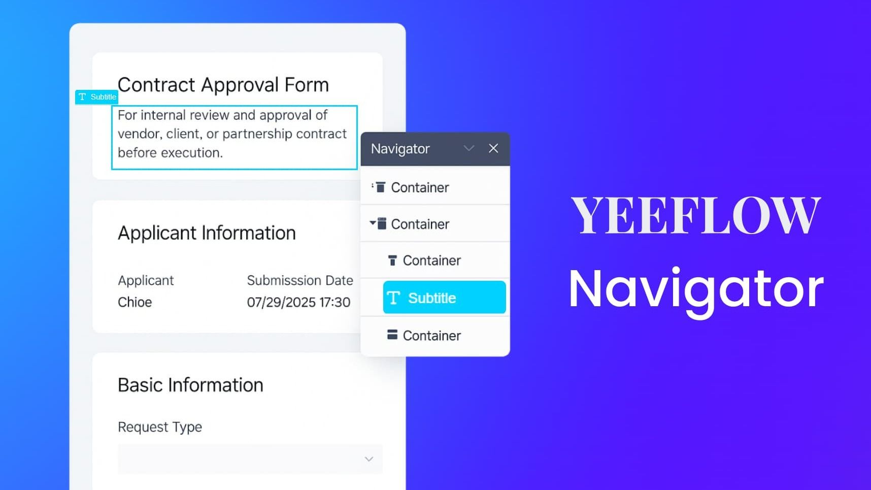 Navigator can now drag, display, and rename controls directly product update image