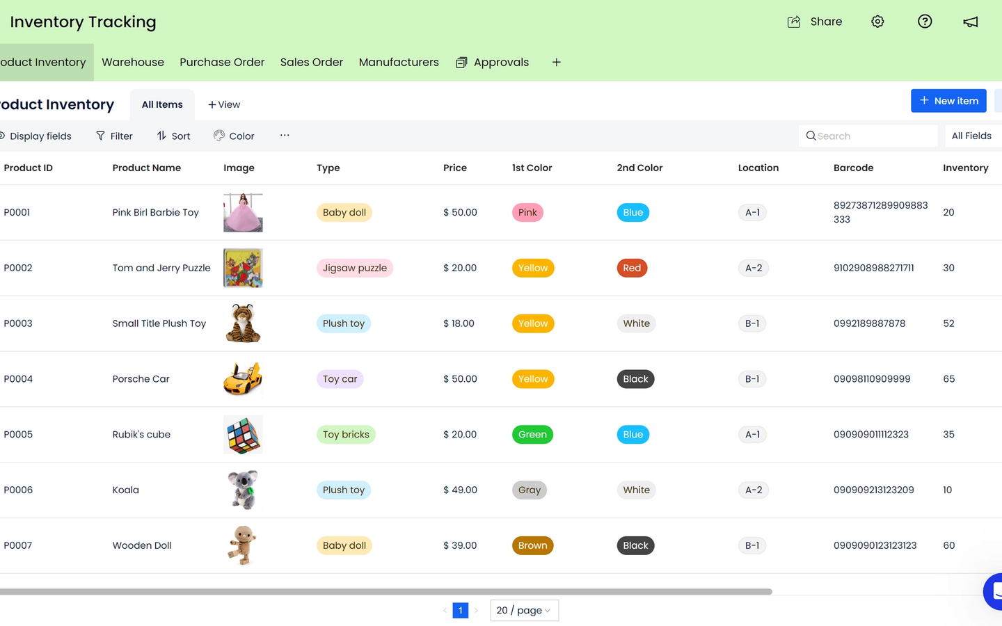 Inventory Tracking preview screenshot 1
