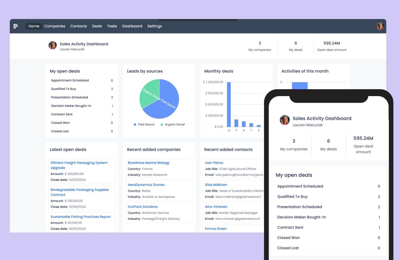 Yeeflow Template - CRM