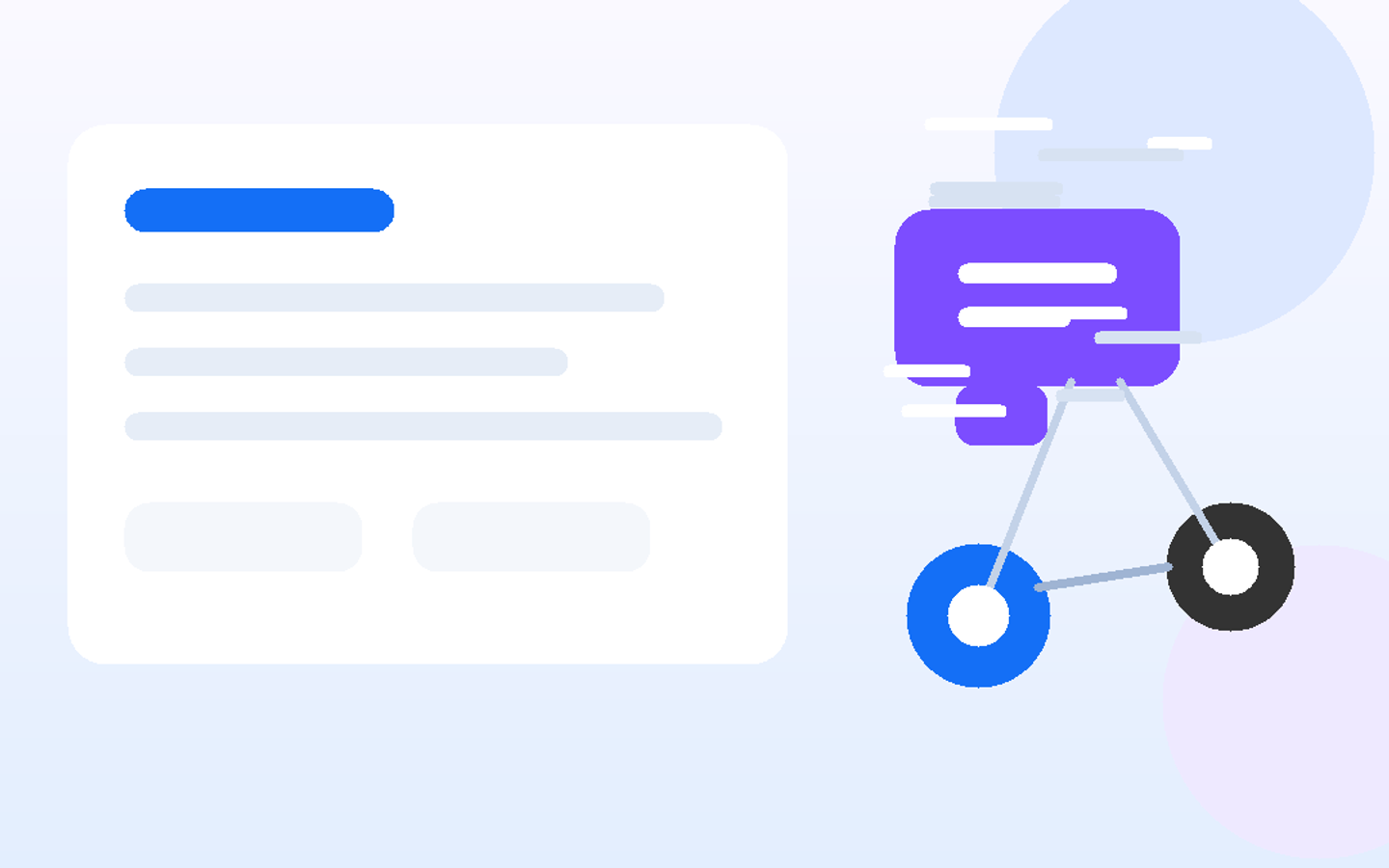 Abstract illustration for Sales Opportunity Copilot, showing sales lead evaluation and opportunity guidance.