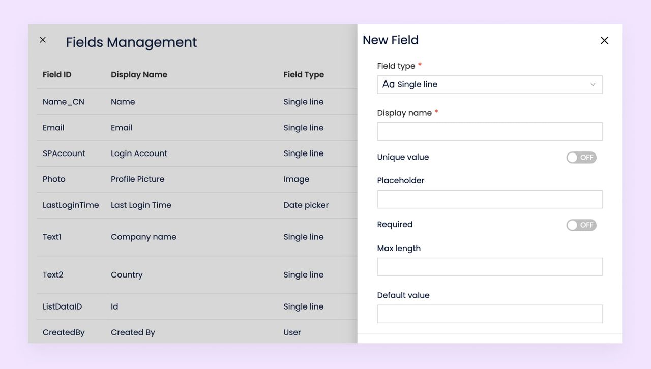 Blog_Service portal_user fields