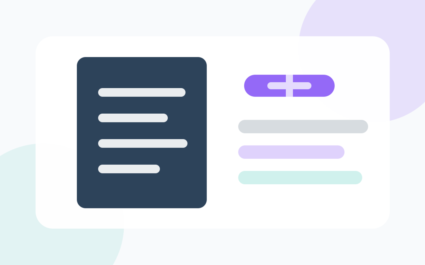 Abstract illustration for Implementation Kickoff Document, showing document generation and business workflow.