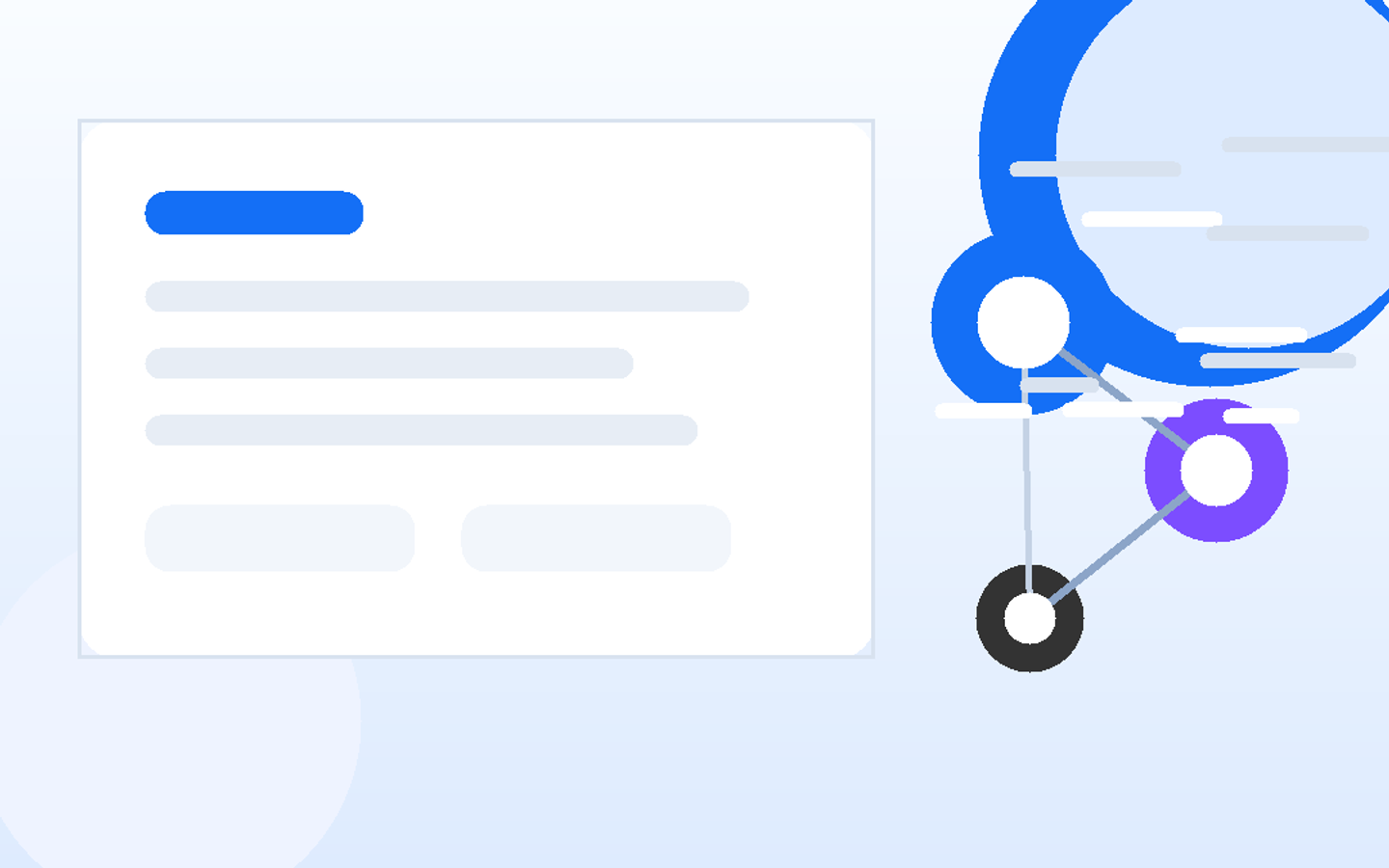 Abstract illustration for Renewal Health Agent, showing customer renewal health and account risk.